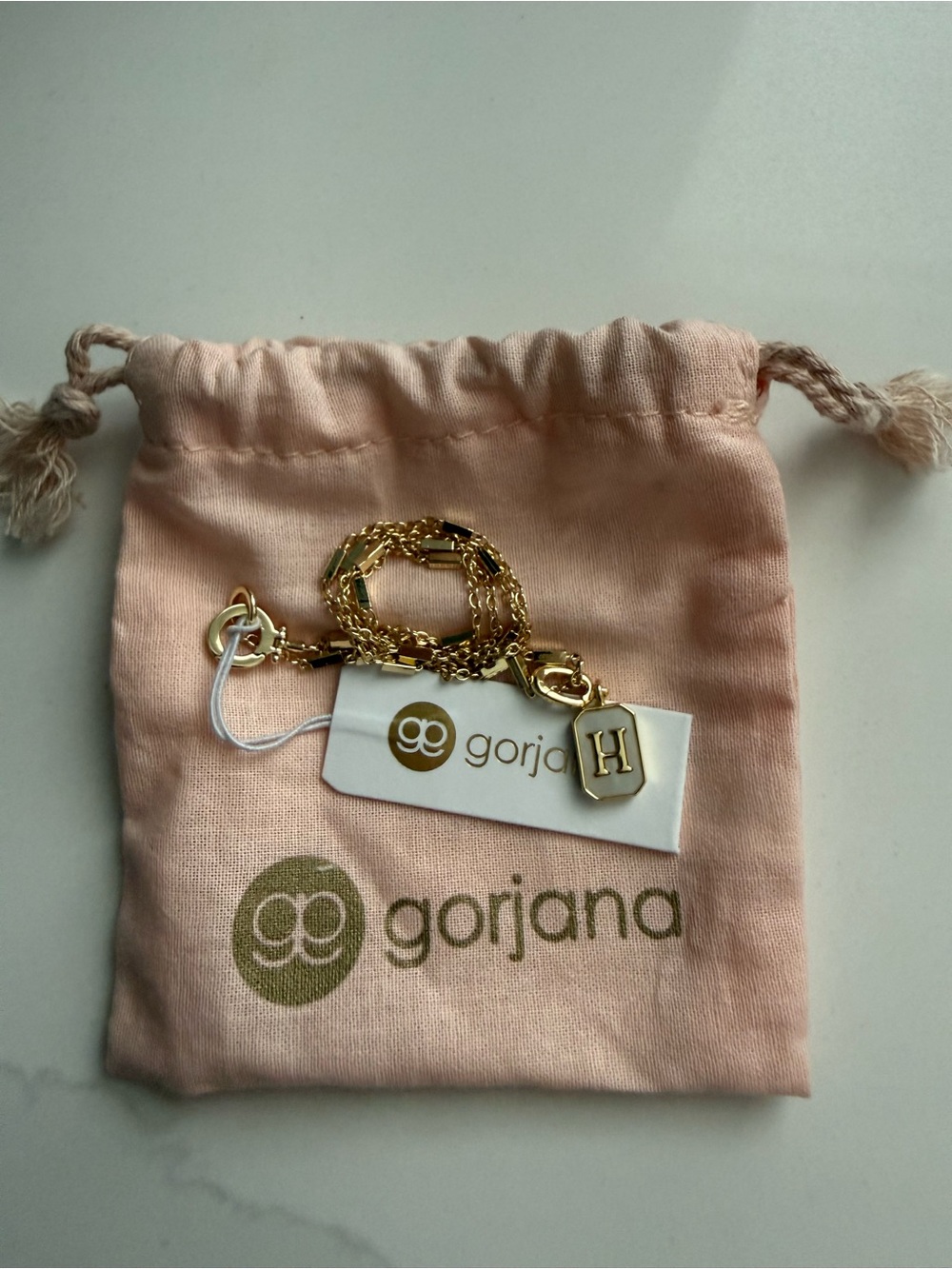 Gorjana “H” necklace